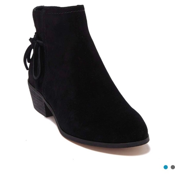 Splendid Holmes Suede Bow Ankle Bootie - Picture 1 of 8
